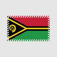 vecteur de drapeau de vanuatu. drapeau national