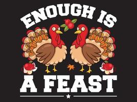 fichier vectoriel de conception de t-shirt de thanksgiving