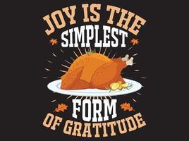 fichier vectoriel de conception de t-shirt de thanksgiving