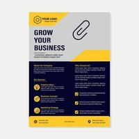 modèle de conception de flyer et brochure d'événement d'entreprise vecteur