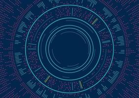 cercles abstraits arrière-plan concept d'onde sonore vecteur