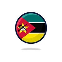 icône du drapeau mozambicain vecteur