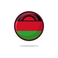 icône du drapeau malawien vecteur