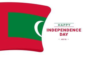 fête de l'indépendance des maldives vecteur