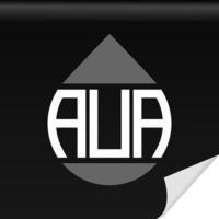 aua création de logo de lettre initiales créatives avec graphique vectoriel