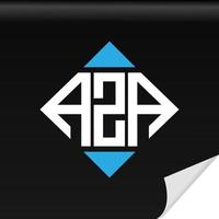 création de logo de lettre initiales créatives aza avec graphique vectoriel
