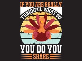 fichier vectoriel de conception de t-shirt de thanksgiving