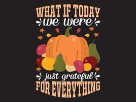 fichier vectoriel de conception de t-shirt de thanksgiving