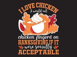 fichier vectoriel de conception de t-shirt de thanksgiving