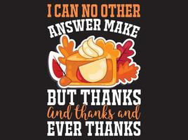 fichier vectoriel de conception de t-shirt de thanksgiving