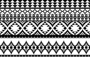 motif géométrique ethnique abstrait tribal africain noir et blanc. conception pour l'arrière-plan ou le papier peint.illustration vectorielle pour imprimer des motifs de tissu, des tapis, des chemises, des costumes, des turbans, des chapeaux, des rideaux. vecteur