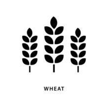 modèle de conception de logo vectoriel icône blé