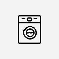 illustration de style plat icône machine à laver vecteur