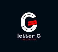 création de logo lettre g. série spéciale unique. illustration vectorielle de modèle de conception minimale créative vecteur
