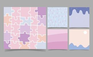 modèle de notes de mémo de couleur pastel pour la conception de carte de réservation de ferraille de salutation. fond abstrait. papier d'emballage papier peint.
