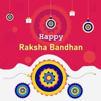 joyeux raksha bandhan vecteur