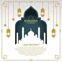 vecteur de prime de fond ramadan kareem