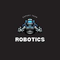 logo esport robotique néon illustré.eps vecteur