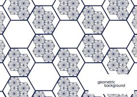 conception de vecteur de fond géométrique bleu foncé