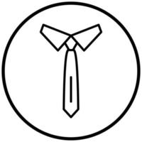 style d'icône de cravate vecteur