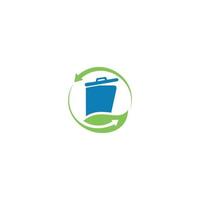illustration d'icône vectorielle de logo de signe de recyclage de tasse. illustration vectorielle de style plat tendance logotype moderne design. vecteur