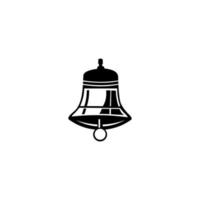 vecteur de logo de cloche. cloches de noël, cloche d'église. logo vectoriel isolé sur fond blanc.