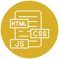 style d'icône html js css vecteur