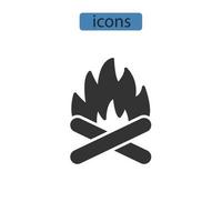 cheminée icônes symbole vecteur éléments pour infographie web