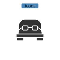 chambres icônes symbole éléments vectoriels pour le web infographique vecteur