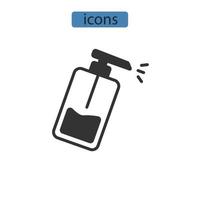 icônes de désinfection symbole éléments vectoriels pour le web infographique vecteur