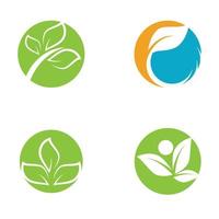 création de logo nature illustration feuille verte vecteur