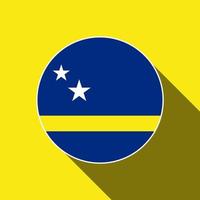 pays curaçao. drapeau curaçao. illustration vectorielle. vecteur