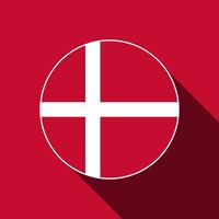 pays danemark. drapeau du Danemark. illustration vectorielle. vecteur