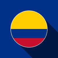 pays colombie. drapeau colombien. illustration vectorielle. vecteur