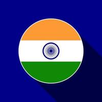 pays Inde. drapeau indien. illustration vectorielle. vecteur