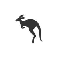 modèle d'illustration de conception de logo icône kangourou vecteur