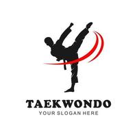 vecteur de logo de taekwondo