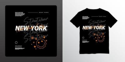 conception de t-shirt streetwear, adapté à la sérigraphie, aux vestes et autres vecteur