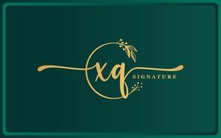 écriture manuscrite signature logo design isolé fleur vecteur