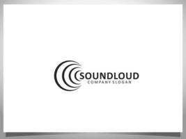 élément de conception de logo soundcloud vecteur