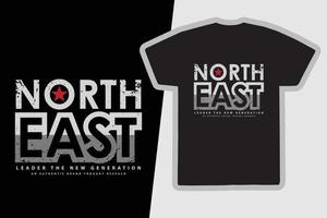 conception de t-shirts et de vêtements du nord-est vecteur