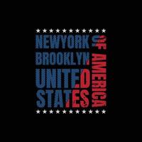conception de t shirt vecteur typographie new york city