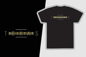 conception de t-shirts et de vêtements texas vecteur