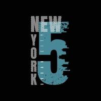 conception de t shirt vecteur typographie new york city