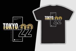 conception de t-shirts et de vêtements graphiques tokyo vecteur