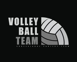 typographie d'illustration de volley-ball. parfait pour la conception de t-shirt vecteur