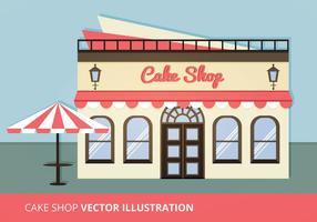 Cake Shop Illustration Vectorisée vecteur