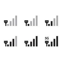 icône de signal de téléphone eps 10 vecteur