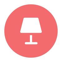 lampe de table tendance vecteur