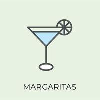 concepts de cocktails à la mode vecteur